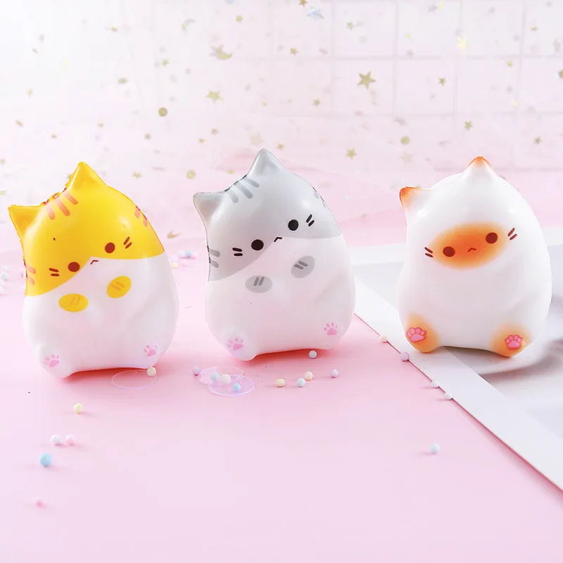 Creative Cartoon Cat Squeeze Toys Plushie Stress Release Decompression Vent Doll Slow Rebound Cute Release Anxiety Toy