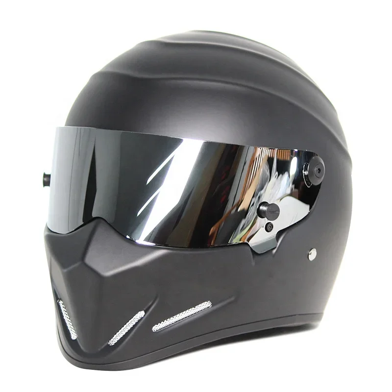 Stylish Retro Motorcycle Riding Safety Helmets Men Motorbike Motocross Racing Full Face Protective Helmet Karting Helmets