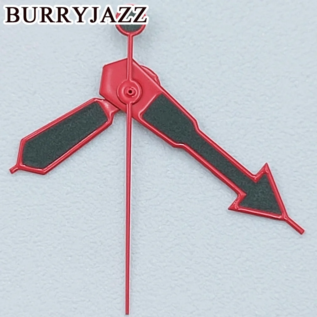 BURRYJAZZ NH35 NH36 NH38 7S26 7S36 4R35 4R36 حركة SKX ساعات مؤشرات فضي/أسود رمادي/فضي رمادي الأيدي الأخضر مضيئة