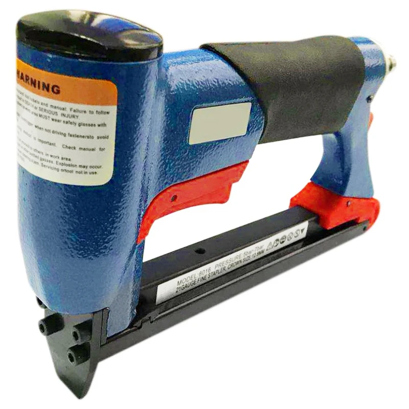 Imagem -03 - Pneumático ar Grampeador Nailer Fino Grampeador Ferramenta para Móveis U-tipo Pneumático Tira Carpintaria Pneumática ar Profissional