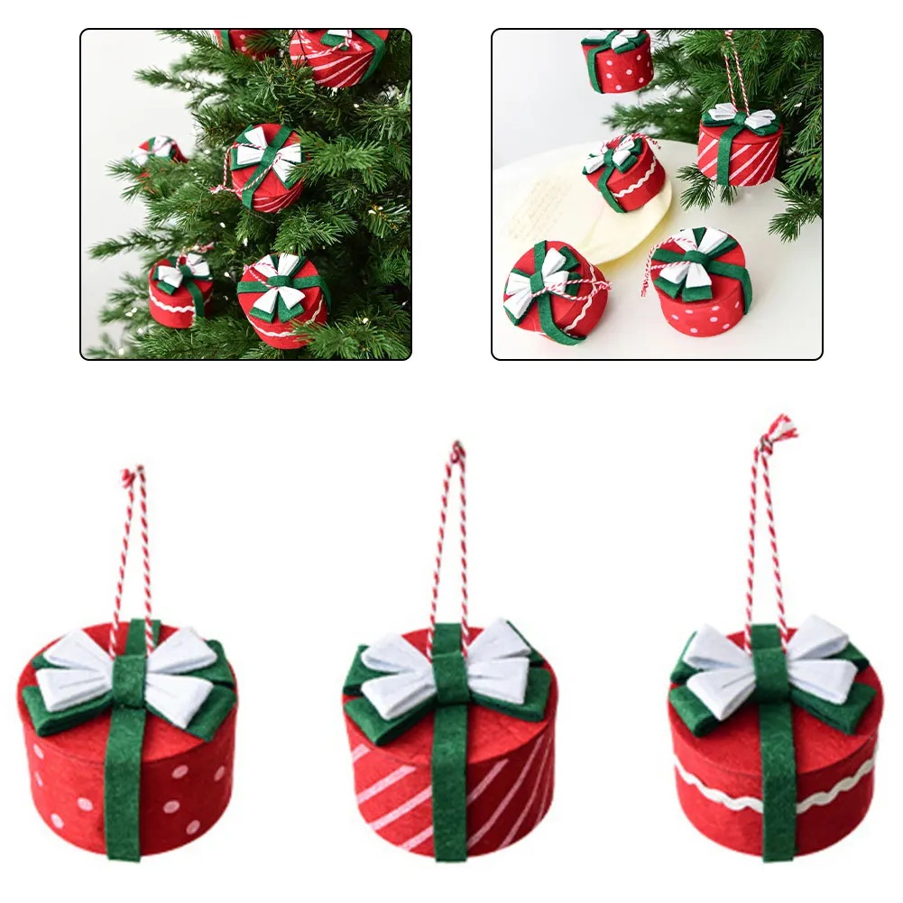 

Украшение рождественской елки Рождественские украшения Рождественские торжества Мини-коробка для рождественских подарков Подарочная коробка в горошек