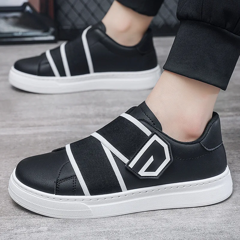 New Korean style fashionable men's board shoes versatile student casual shoes men's single shoes lazy shoes