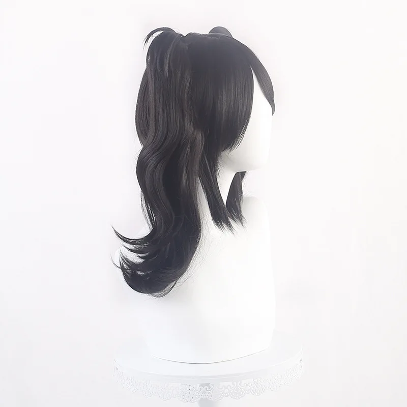 La fille Streamer est très dépendante sur les perruques de Cosplay Double queue de cheval faux cheveux et la perruque Streamer Girl Tangtang