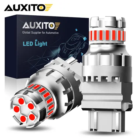 AUXITO 2x 3157 3156 LED Tail Light Bulbs Red 6500K White Yellow T25 3057 P27/7W LED Reverse Brake Lights DRL Signal Light 1200LM