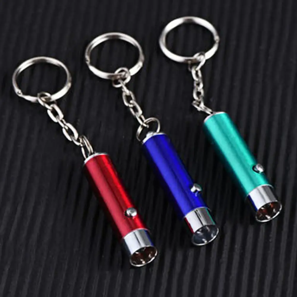 Black Light Keychain Battery Operated Solid UV Lamp Keychain UV Lamp Torch Key Ring