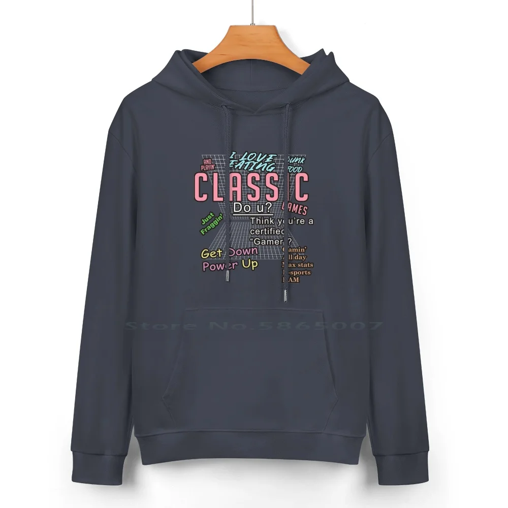 I Love Eating And Playing Classic Games Pure Cotton Hoodie Sweater 24 Colors Gamer Meme Funny Eating Ass Brian David Gilbert