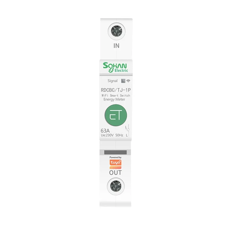 Sohan Ewelink app wifi circuit breaker With metering function 1-63A 100-220V Remote control smart  MCB