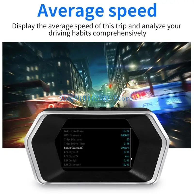 652F Car HUD OBD GPS Navigation Head Up Display Projector Consumption Spe