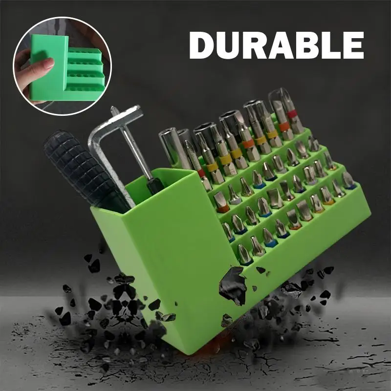 Drill Holder 20/50 Hole Bit Organizer Screwdriver: 1 PC Storage Box Tool Board Hex Shank