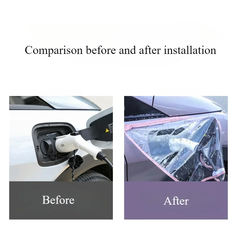 For BYD Dolphin Seagull Car Charging Muzzle Protective Cover New Energy Charging Port Waterproof Shield Decorative Parts