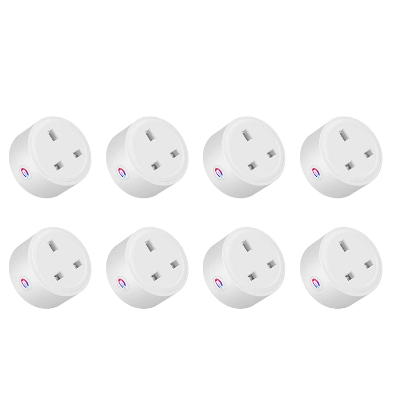 

ABGZ-8X Tuya Zigbee Smart Socket 16A Home Powers Monitor Powers Outlet Smart Life Voice Control Alexa Timing DIY UK Plug