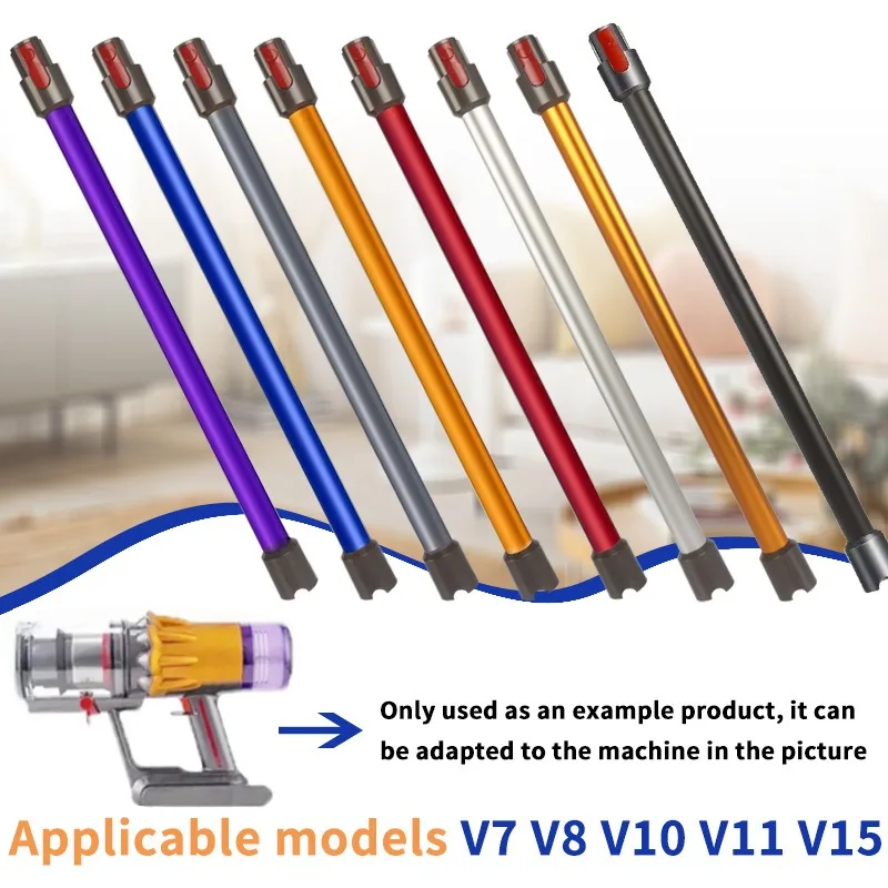 Replacement Metal Extension Wand Tube, Conductive Straight Pipe for Cordless Vacuum Cleaner Accessory Fit V7 V8 V10 V11 V15
