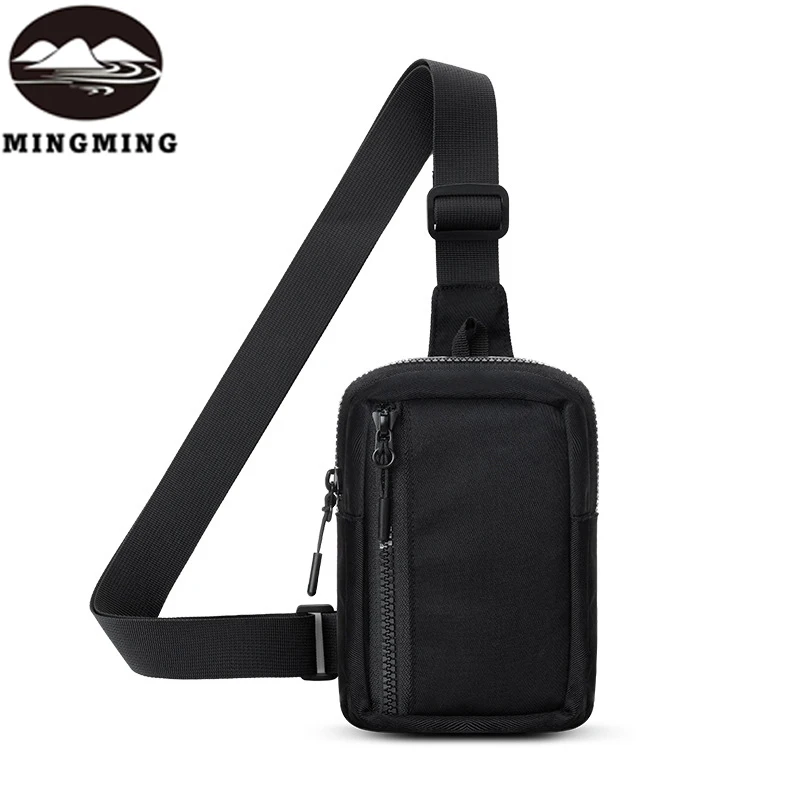 2024 Popular Shoulder Chest Bag Nylon Fashion Messenger Bags Sports Casual Cycling Running Mobile Phone Crossbody Sling Pouch