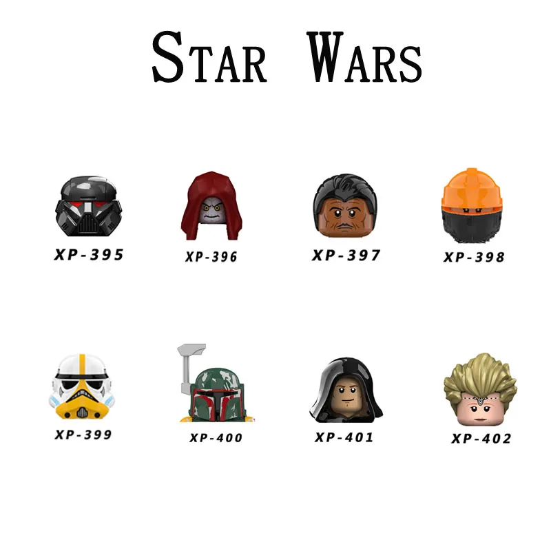 

Building Blocks KT1052 Brick Figure Figurines XP395 XP396 XP398 mini action toy figures Assembly Toys XP401 XP402