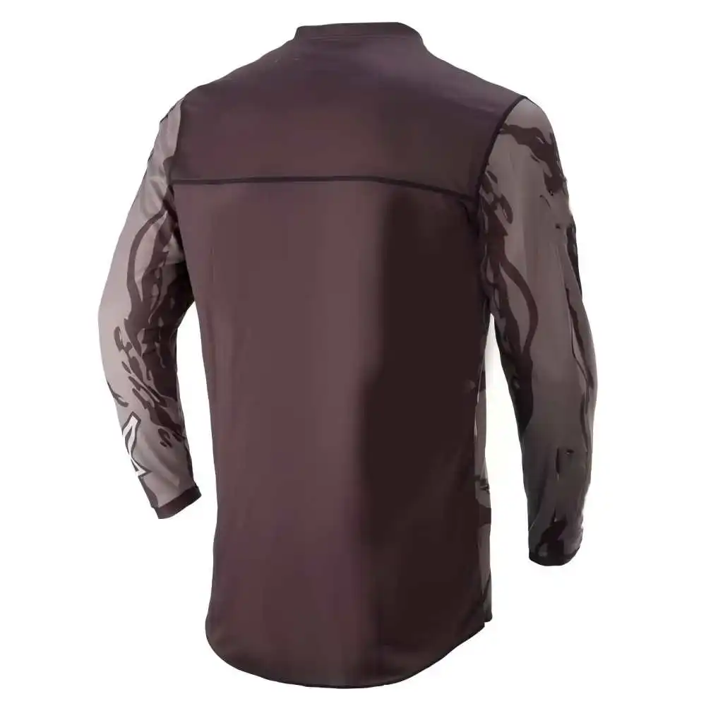 

Motorcycle Off-Road Black And Gray Camouflage Long-Sleeved Sun Protection Riding Clothes Downhill Bicycle Mountain Bike Clothing