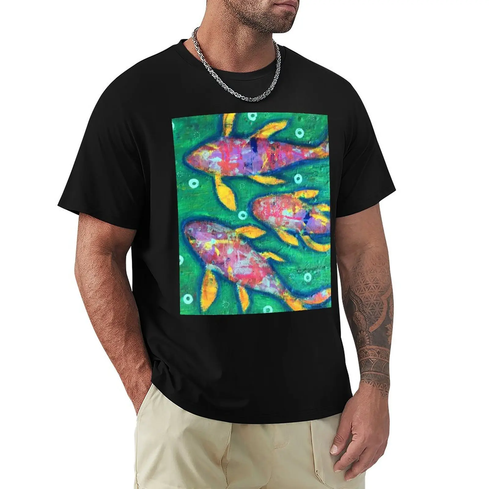 Find Your Flow - an activated Inner Power Painting T-Shirt Minimalist Graphic Tee Shirt