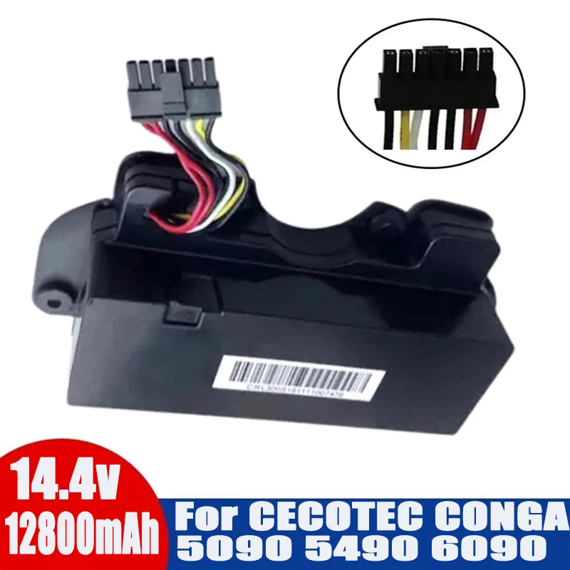 

Новый 14,8 V 12800mAh INR18650 MH1-4S2P-300S Robot Аккумулятор для робота-пылесоса Cecotec Conga 5090 5490 6090