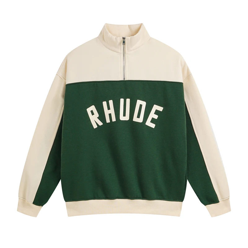 

Streetwear Brand American Style Casual Sports Rhude Pullover Sweatshirt High-quality Fleece Suitable Sweatshirts Men Women