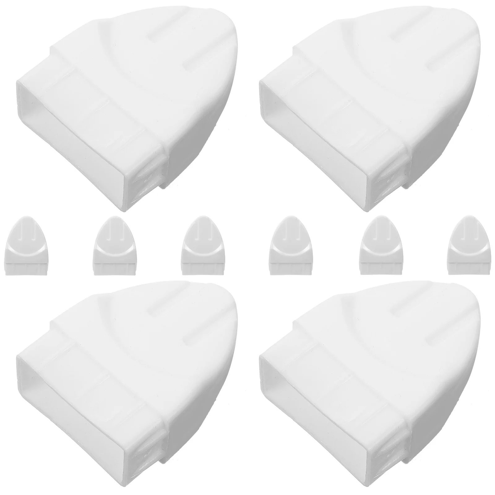 

10Pcs Railing Post Caps Plastic Decorative Fence Topper Flower Bed Fence Post Covers Guardrail Outdoor Finials Replacement