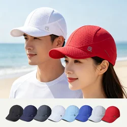 GADIEMKENSD Quick Dry Stretch Running Hat Adjustable Breathable Baseball Cap with Soft Brim Casual Sun Protection Hat