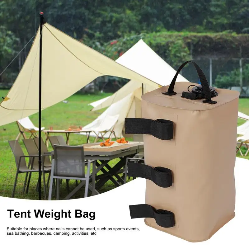 10L Camping Tent Weight Water Bag Heavy Duty Windproof Canopy Sand Bag Outdoor Advertising Canopy Sun Shelter Weights Sand Bags