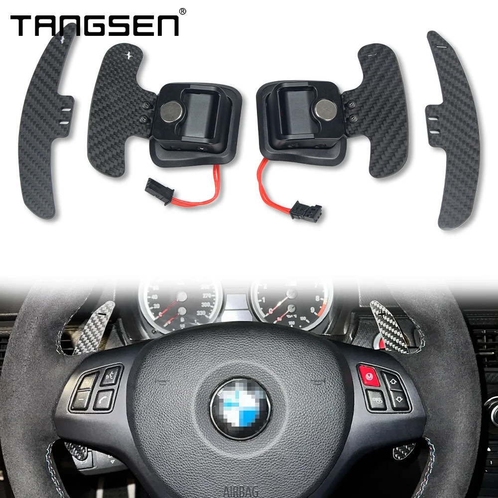 Steering Wheel Carbon Fiber Magnetic Shift Paddle For BMW E90 M3 E92 M3 E93 M3 X5M X6M E70 E71