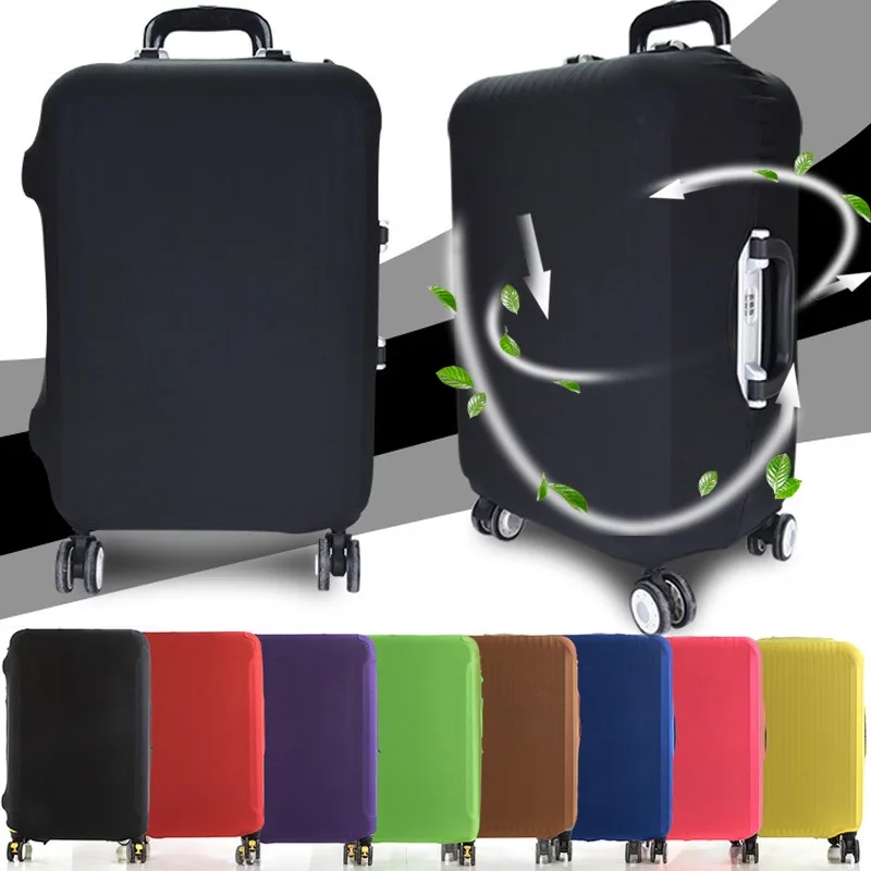 Luggage Cover Stretch Fabric Suitcase Protector Baggage Dust Case Cover Suitable Suitcase Case Waterproof Travel Organizer Color