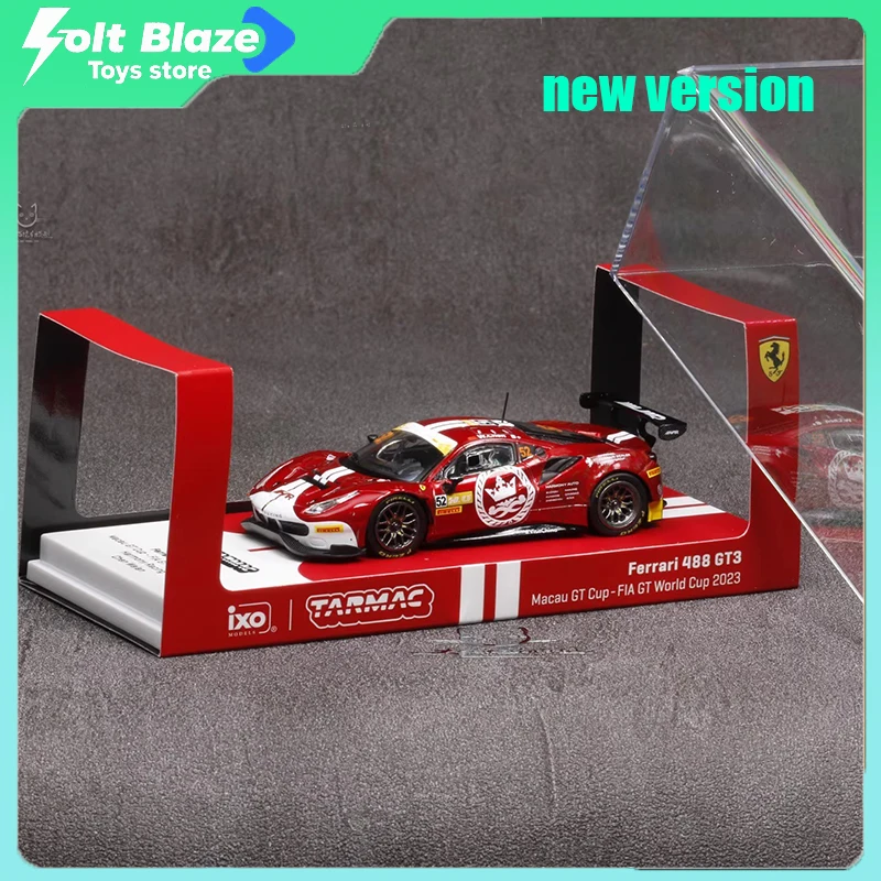 

Tarmac Works Diecast 1/64 Scale Ferrari 488 GT3 Macau GT Cup 2023 Static Alloy Car Model Simulation Collection Cars Boy Toy Gift