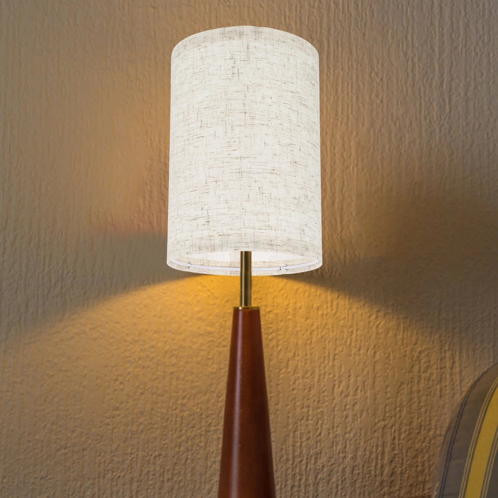 

Exquisite Durable Lampshade Simple Wall Light Cover Linen Home Decor Table Light Shade Protective Dustproof Stable Structure