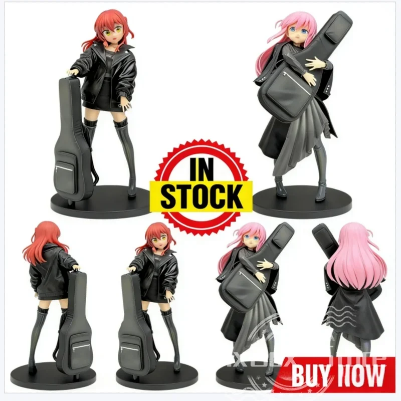

В НАЛИЧИИ Аниме BOCCHI THE ROCK! Коллекционная фигурка Gotoh Hitori Kita Ikuyo: гитаристка, играющая на гитаре, модель-игрушка, украшение, подарок для девочки