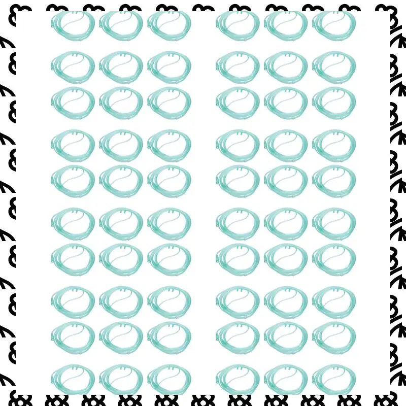 A07I 60Pcs Oxygen Cannulas 2 Meters Nasal Cannula Soft Nasal Oxygen Tubing O2 Cannula For Adults