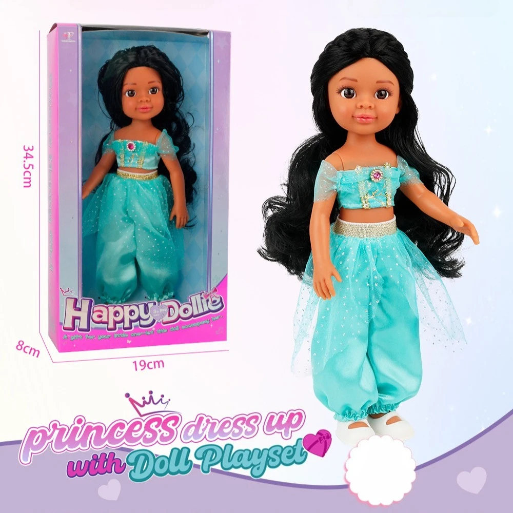 1Pc Soft Vinyl Princess Doll Gift Box with Outfits, cute dress-up figure, gentle pretend play birthday & holiday gift for girls