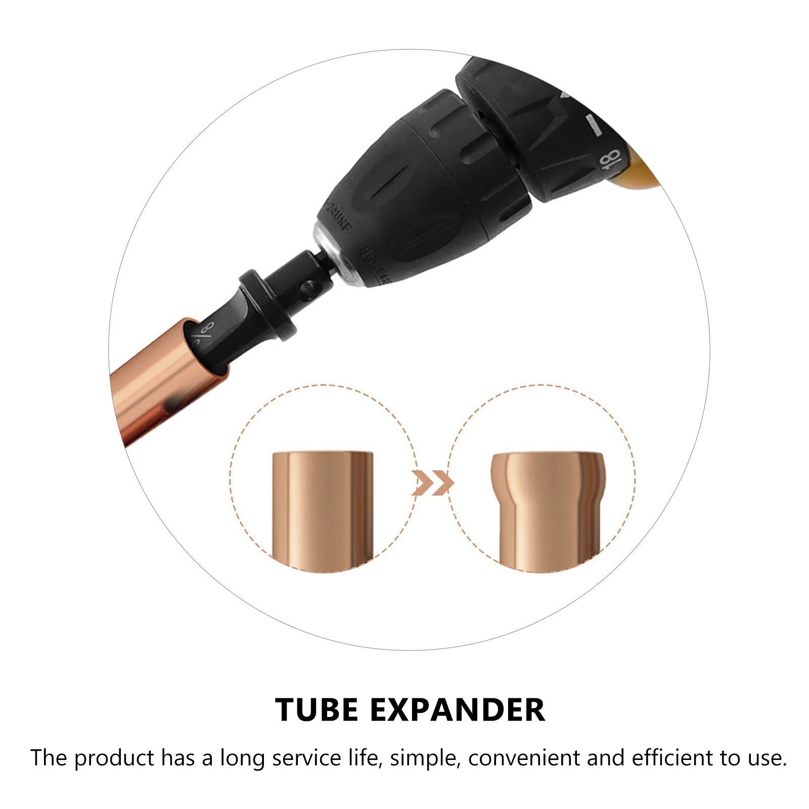 

5 шт., расширитель для медных трубок, профессиональный инструмент для развальцовки, длительный срок службы для домашнего расширения труб, набор инструментов для ремонта
