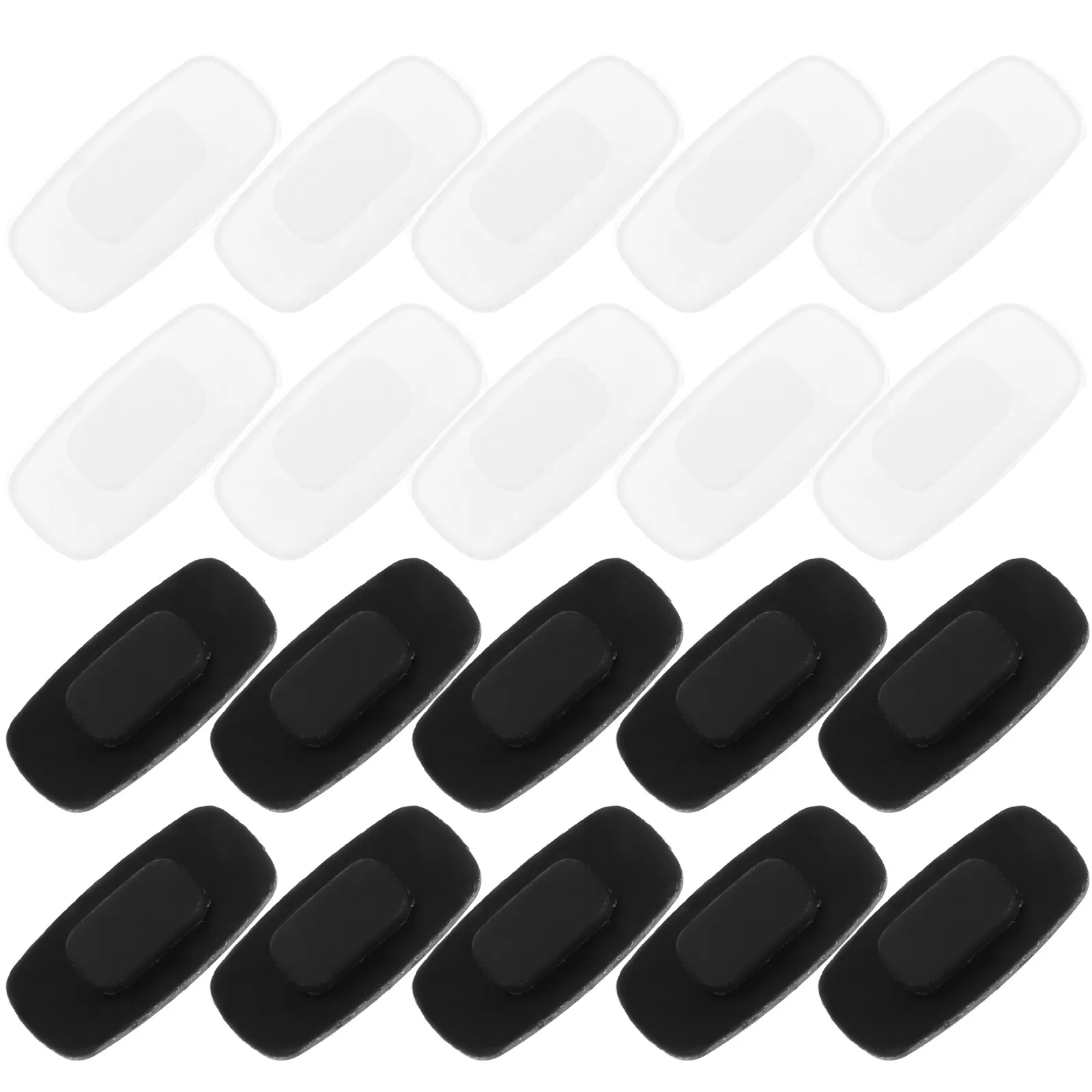

20Pairs Silicone Nonslip Rectangular Nose Pads Replacement for Eyeglasses Sunglasses Nose Piece Glasses Eyeglass Chain Connector