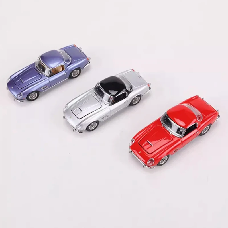 Königsmodell im Maßstab 1:64, 250GT SWB, umwandelbare Legierung, Simulationsautomodell, statische Sammlung, dekoriertes Urlaubsspielzeug, Souvenir, Geschenk