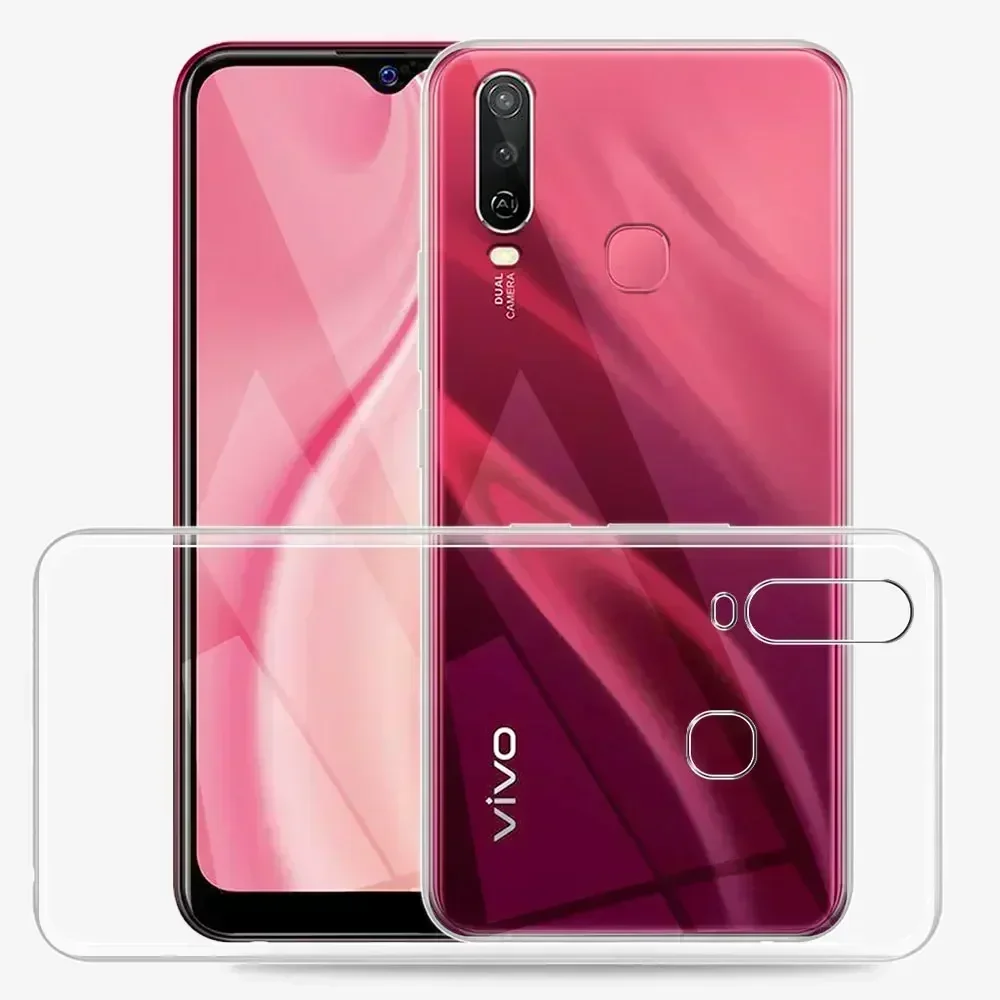 For vivo 1906 Case Soft Silicone Cover For Vivo 1904 Phone Cases For Vivo 1940 1941 Clear Shockproof Protect Bumper Coque