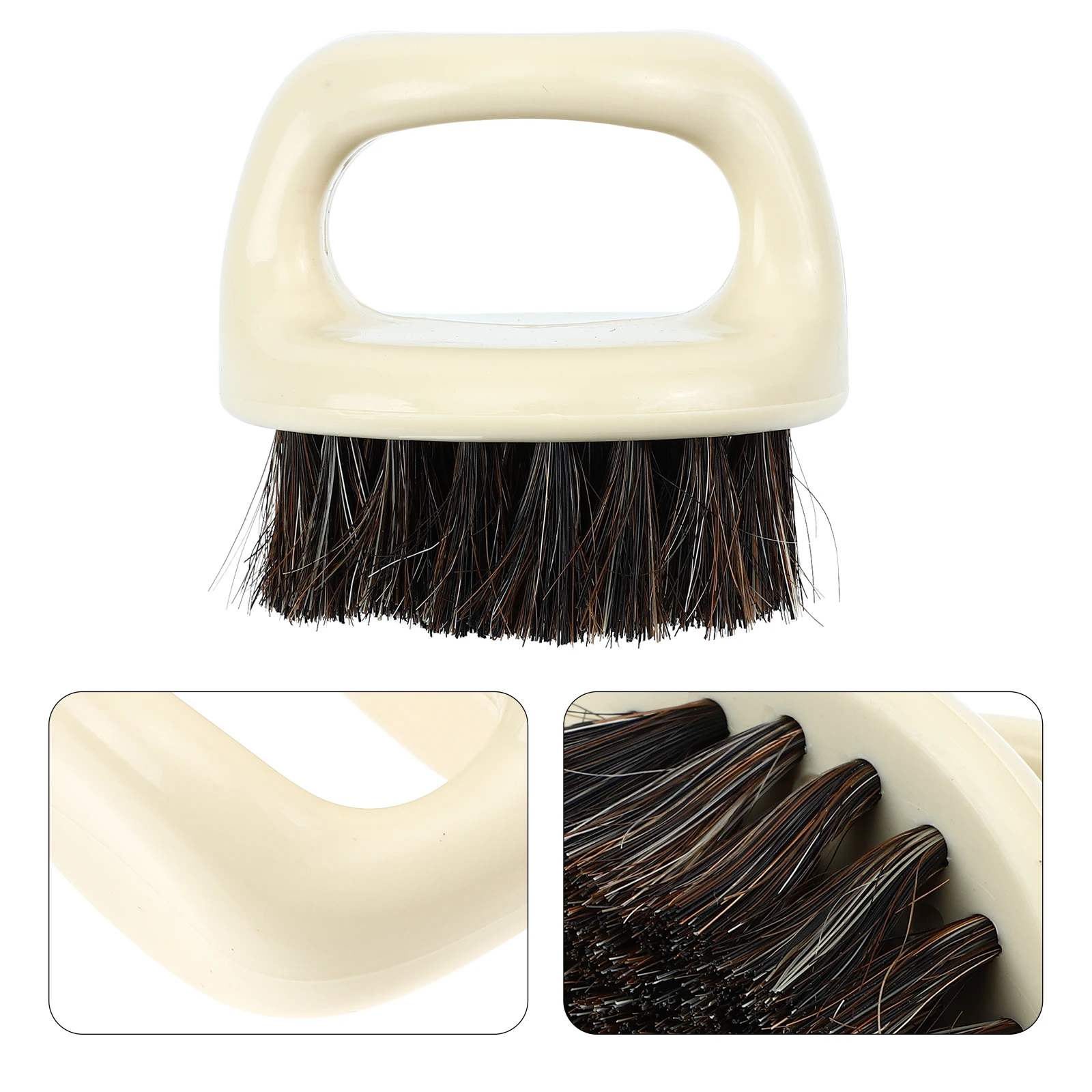 

Shoe Cleaning Brush Horsehair Bristles Durable Laundry Wipe Brush For Clothes Pants Slippers Portable Home Use Scrubbing