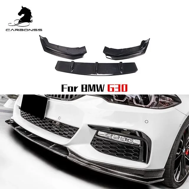 3PCS Fd Type Carbon Fiber Front Bumper for BMW G30mt