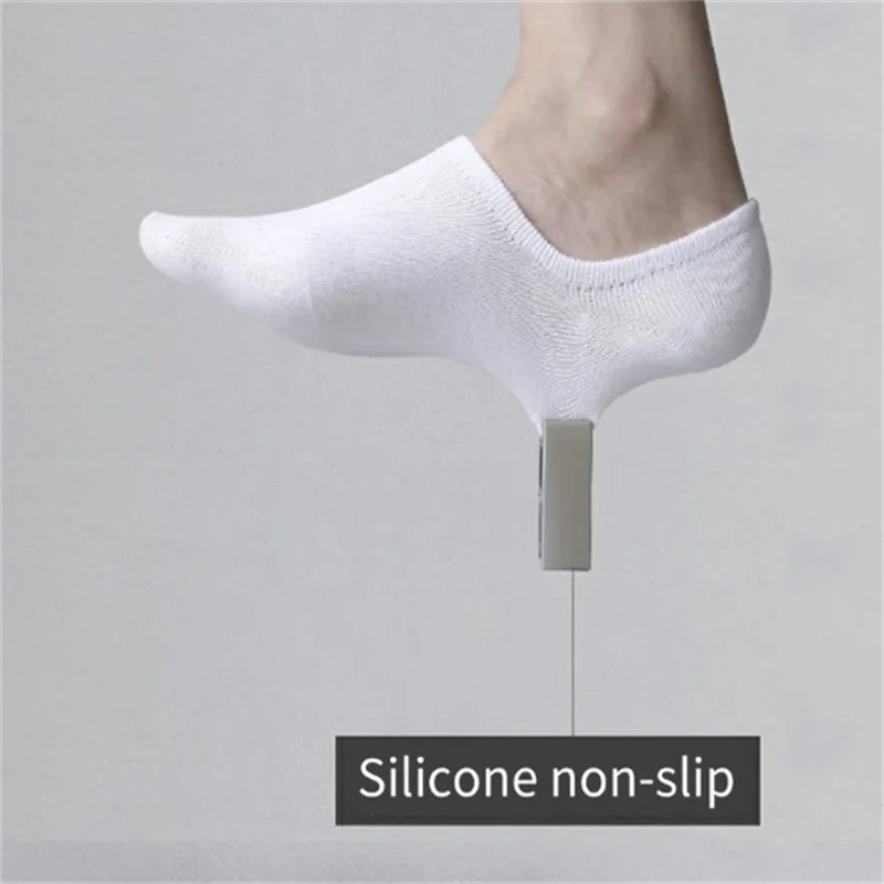 1/5/10/20 Pairs Sommer Herbst Boot Socken Für Männer Frauen Nicht-slip Silikon Unsichtbare Baumwolle Socken männliche Söckchen Hausschuhe – Detail 4