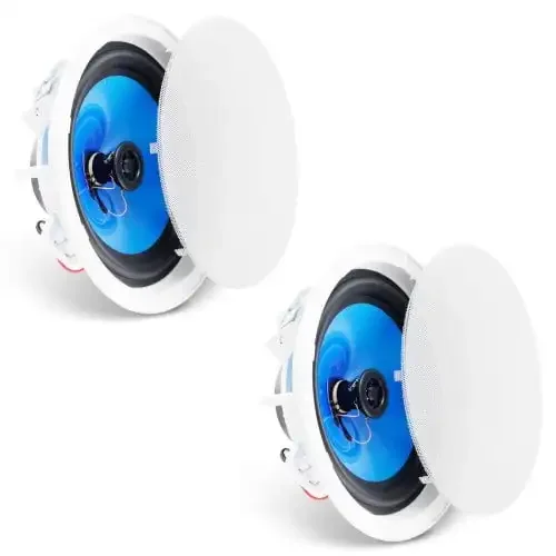 

2 PCs 8 Inch in Ceiling Speakers, 50-Watts, Flush Mount Ceiling & in-Wall Speakers System with 8Impedance 89dB Sensitivity