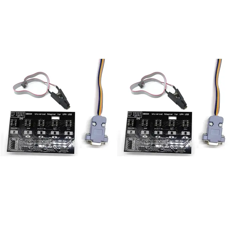 M49K-2X UPA USB ECU Programmer Universal Eeprom Adapter Board With SOP8 SOIC8 Clip UPA-USB V1.3 Test Cable
