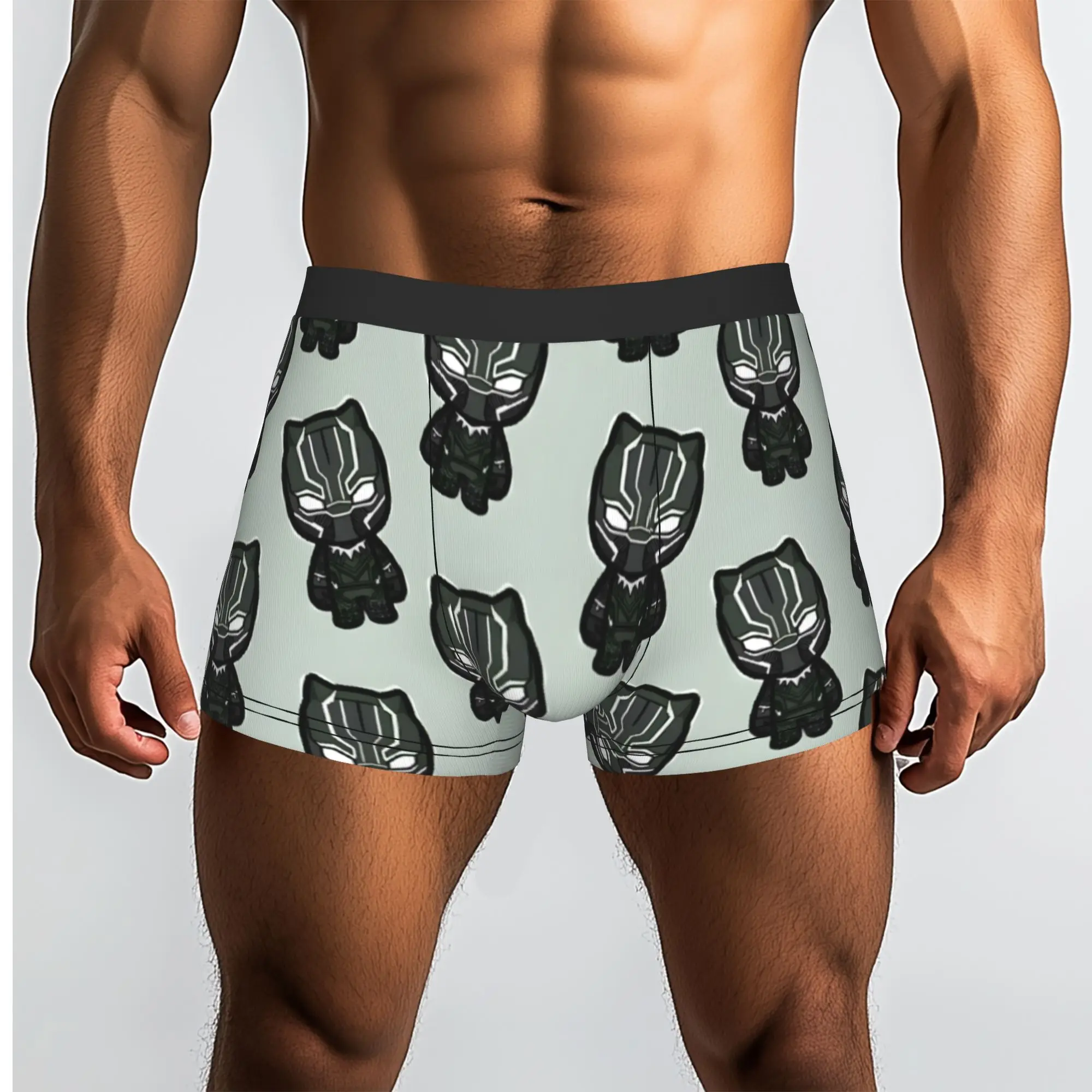 

1piece Black Panther T'Challa Wakanda Underpants Homme Panties Male Underwear Comfortable Shorts