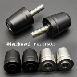 Handlebar Caps Handle Grip Bar End Plug Fit for BMW S1000RR S1000R HP4 F800R 304 stainless steel 500g