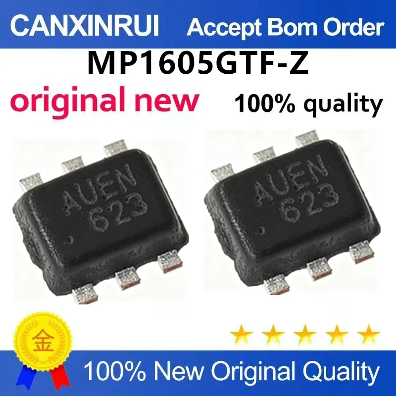 （5pcs10pcs）Brand new original MP1605GTF-Z silk screen printing AUE * SOT-563 2A synchronous buck converter chip