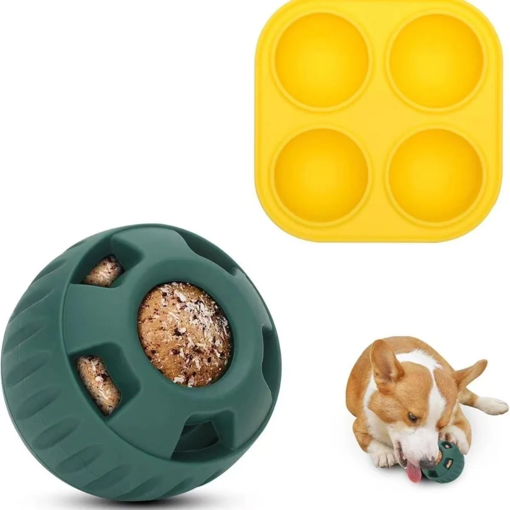 

Dog Slow Licking Feeder To Keep Your Pup Distracted Refillable Dog Food Ball Toys Feeder Maken Frozen Food Tray Pet Supplies