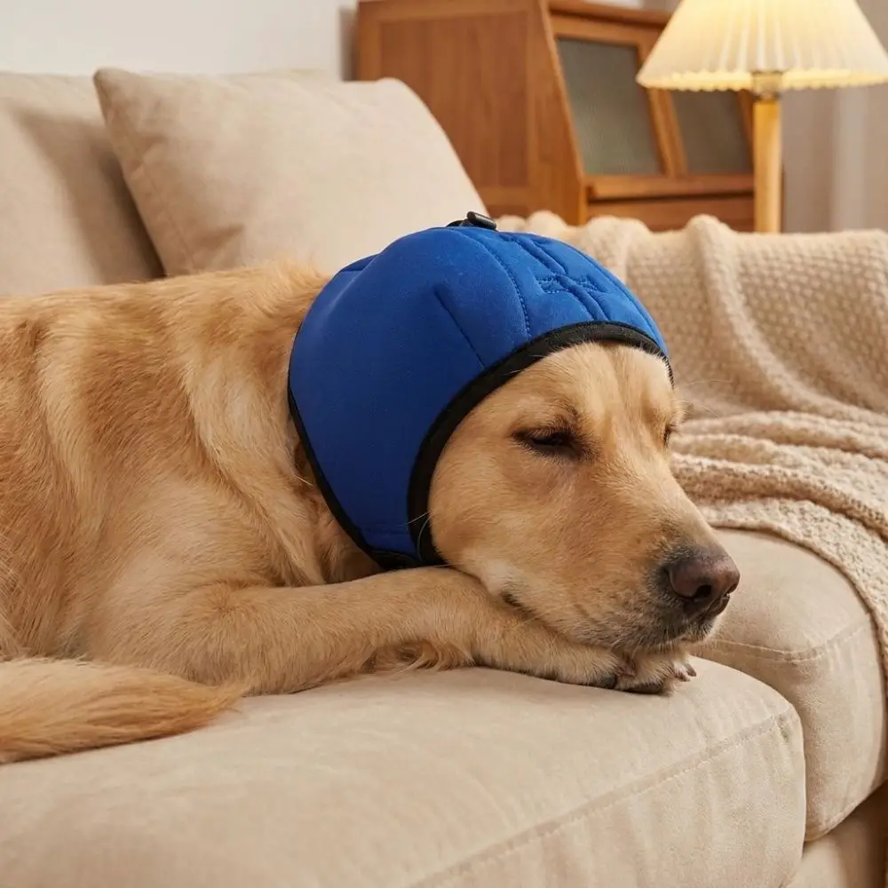 Anti-scare Dog Calming Earmuffs Adjustable Soft Elastic Dog Soothing Headgear Cold Proof Warm Noise Cancelling Ear Muffs