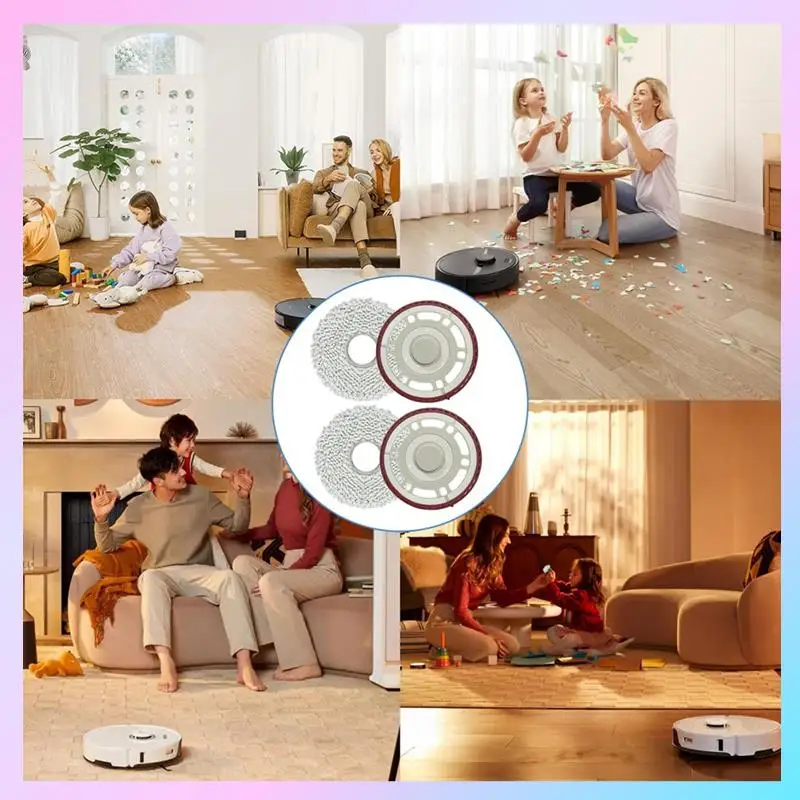 ABRG-4 قطعة حامل خرقة وممسحة لـ Ecovacs T30S/T30 Pro روبوت مكنسة كهربائية ممسحة مجلس نظافة ممسحة عدة