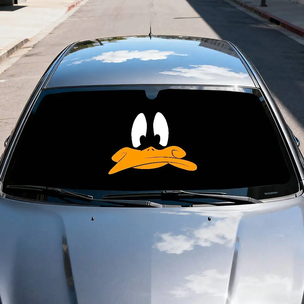 Funnyd D-DonaldS لطيف D-بطة سيارة ظلة غطاء الزجاج الأمامي الظل سيارة ظلة الأشعة فوق البنفسجية سيارة الشمس قناع حامي #4