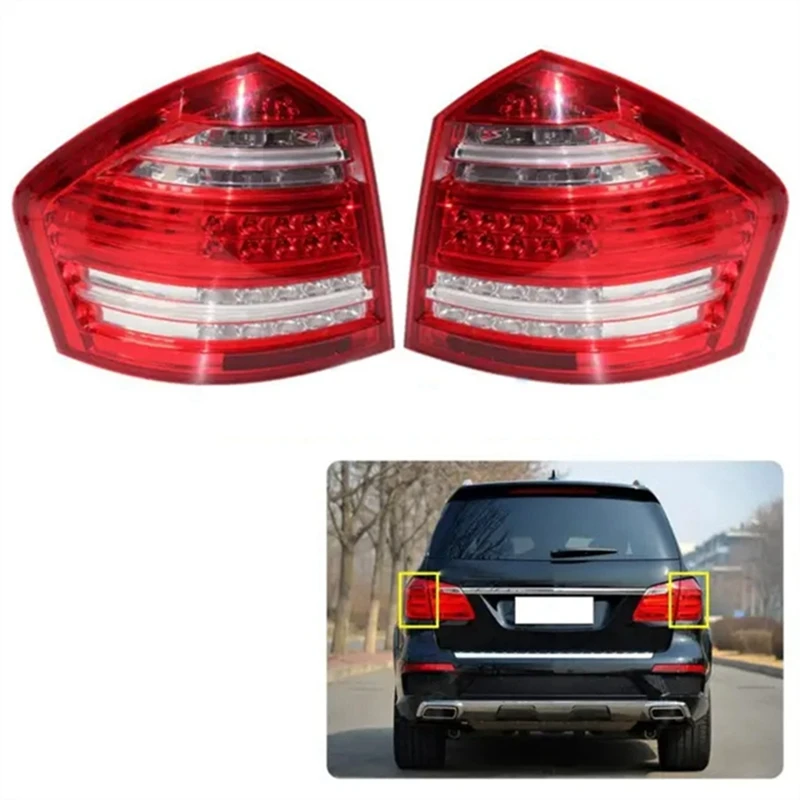 EUS Rear Taillight LED Brake Lamp Assembly For Mercedes Benz W164 X164 GLC300 GL350 GL450 GL550 2006-2012 - Image 2