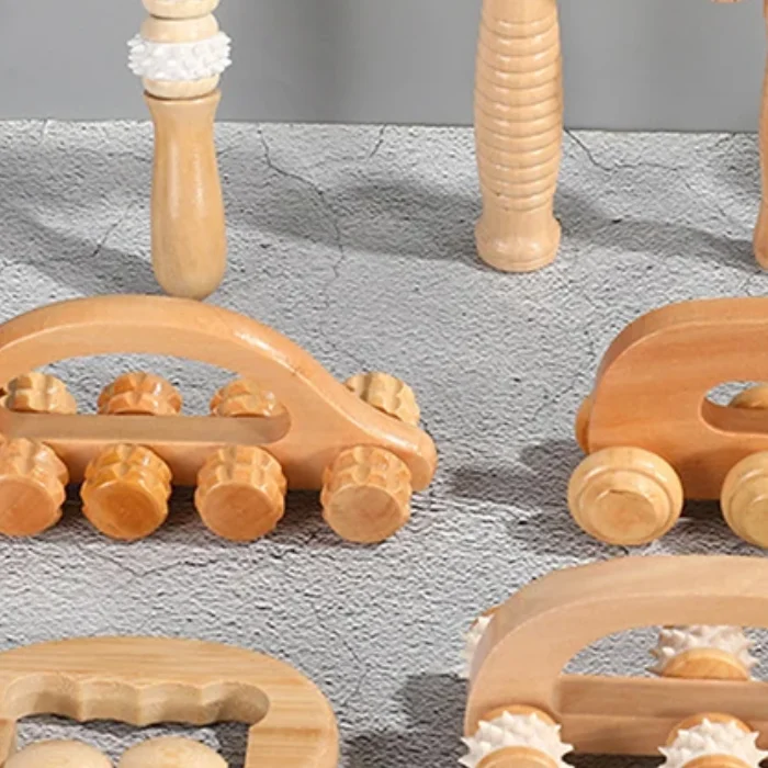 

1 шт. деревянный массажный ролик портативные массажные инструменты для расслабления мышц лица, шеи, головы, массажер для ног, палочка для релаксации тела